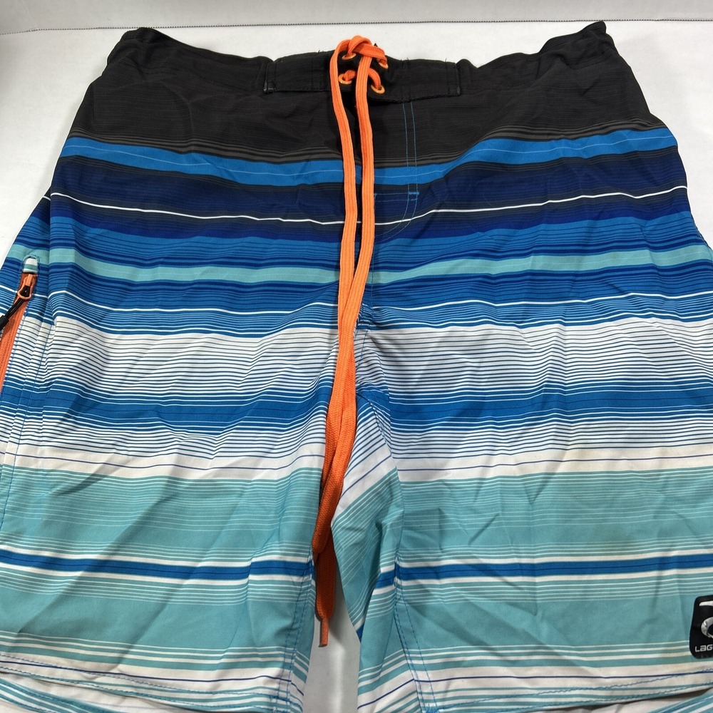 Mens‎ Laguna Size Large Swim Trunks Shorts Blues